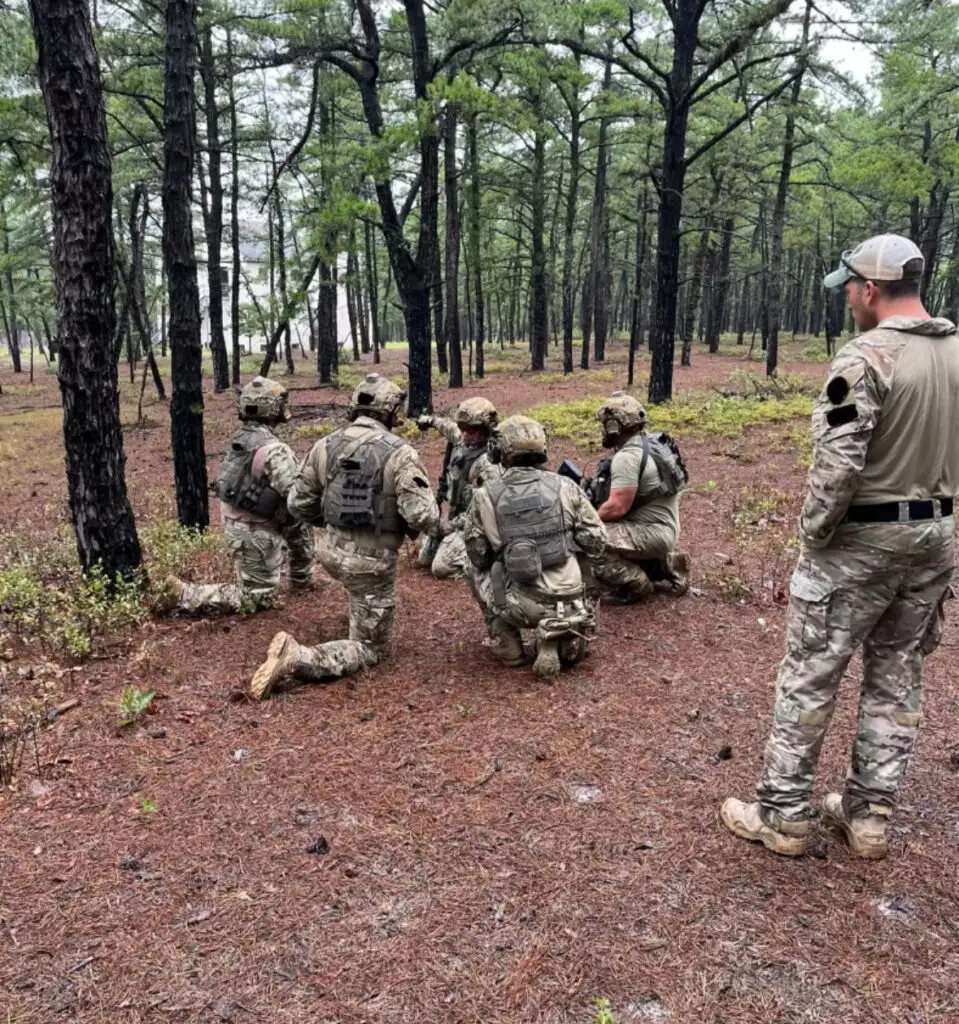 Law enforcement SWAT team tactical training drill