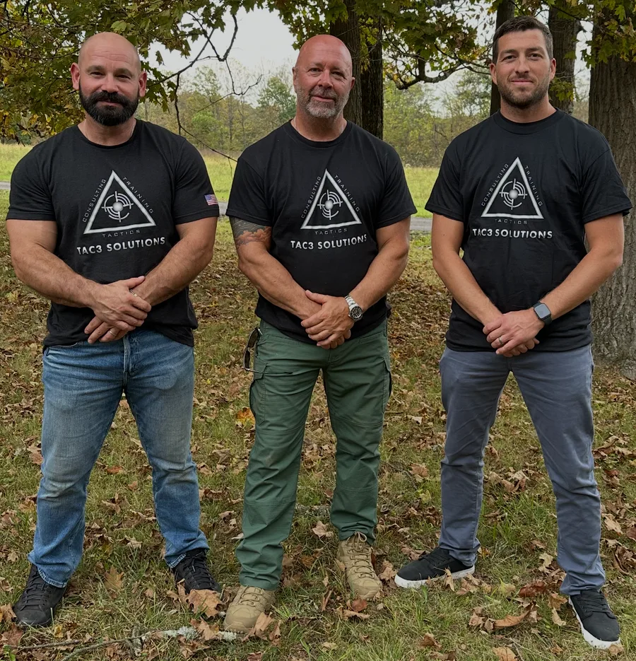 The TAC3 Solutions instructor team — Mark Snyder, Joe Guarente, and Ryan Berk